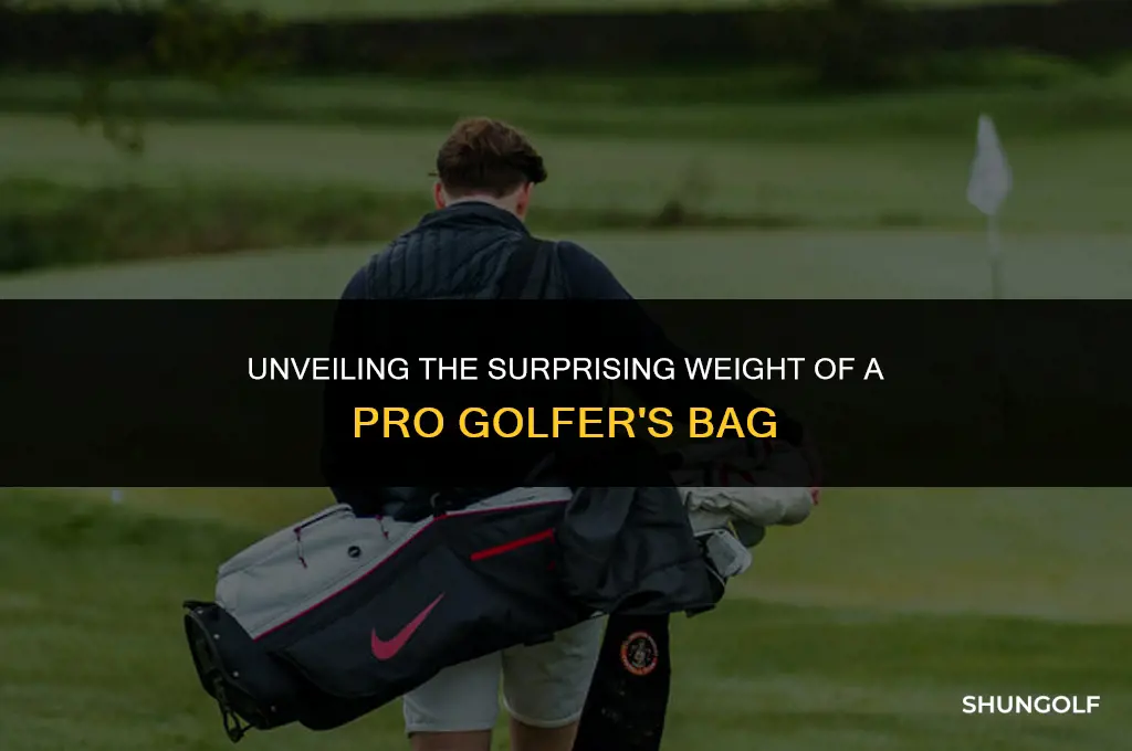 what does the average professional golf bag weight