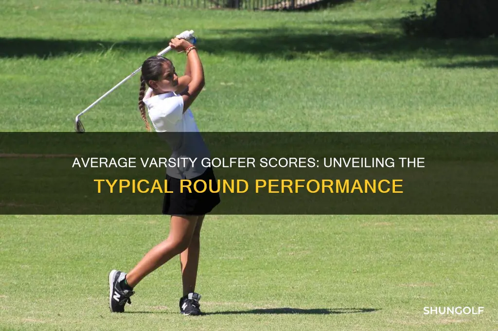 what does the average varsity golfer shoot