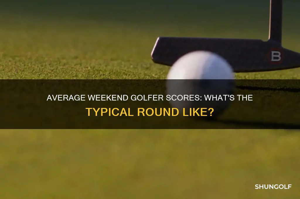 what does the average weekend golfer shoot