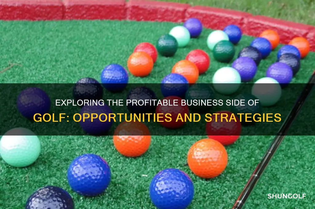 what does the business side of golf involve