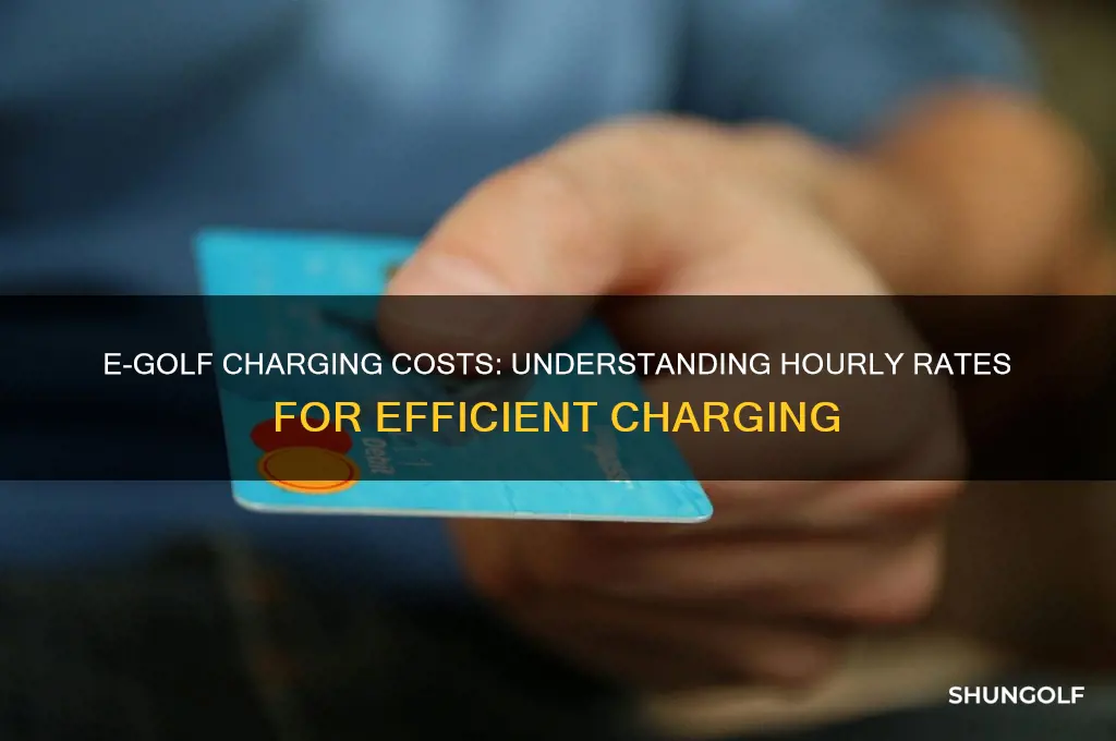 what does the e golf charge at per hour