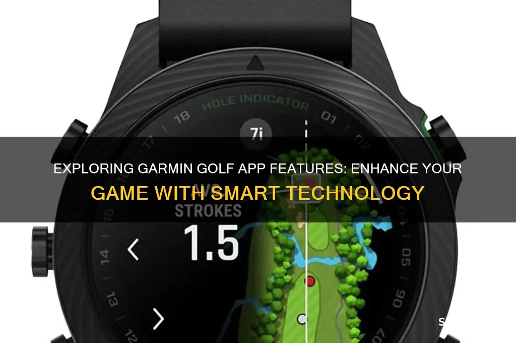 what does the garmin golf app do