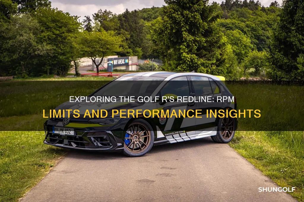 what does the golf r redline at
