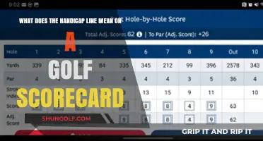 Understanding the Handicap Line on Your Golf Scorecard