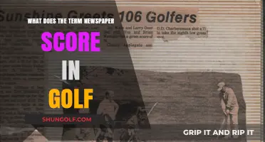 Understanding the Newspaper Score in Golf: A Comprehensive Guide