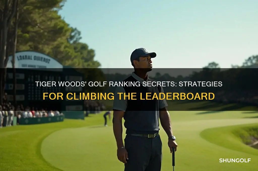 what does tiger words for ranking in golf