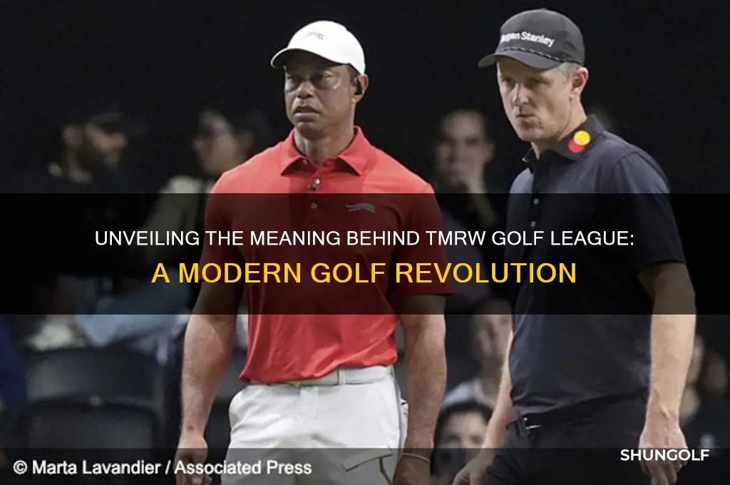 what does tmrw golf league stand for