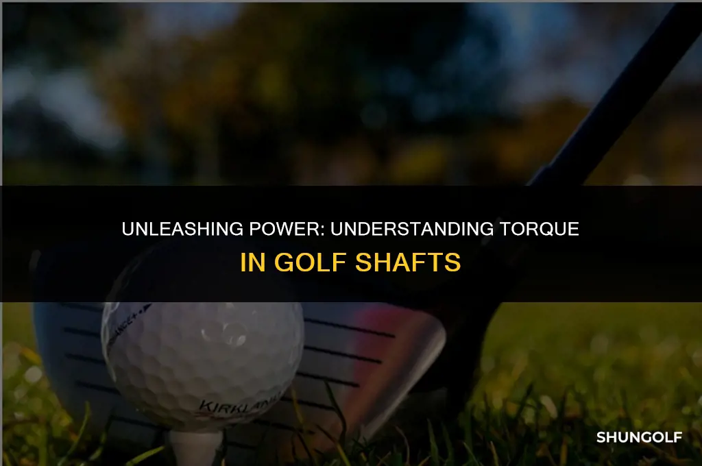 what does torgue me in a golf shaft