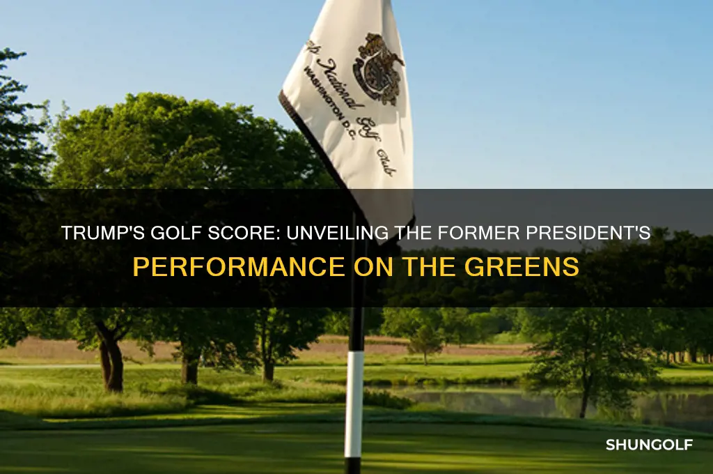 what does trump score in golf