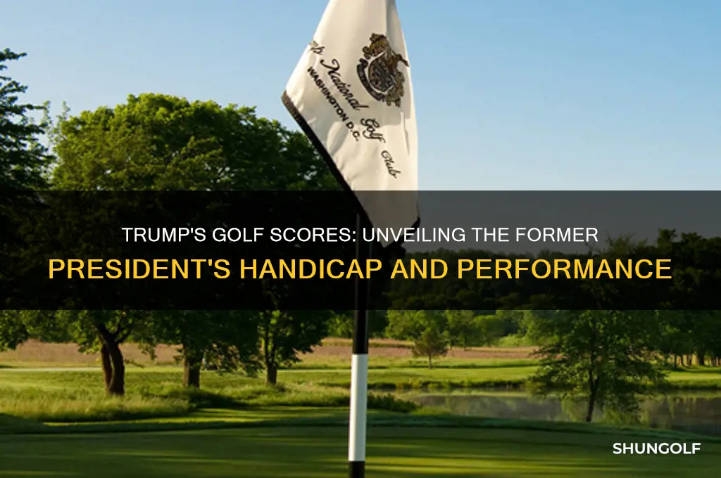 what does trump shoot in golf