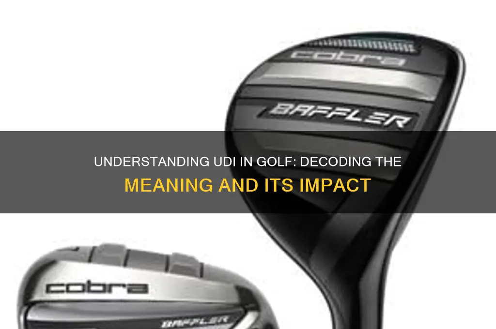 what does udi stand for golf