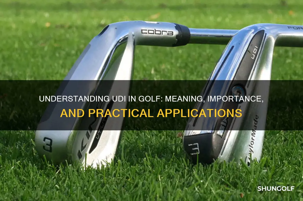 what does udi stand for in golf