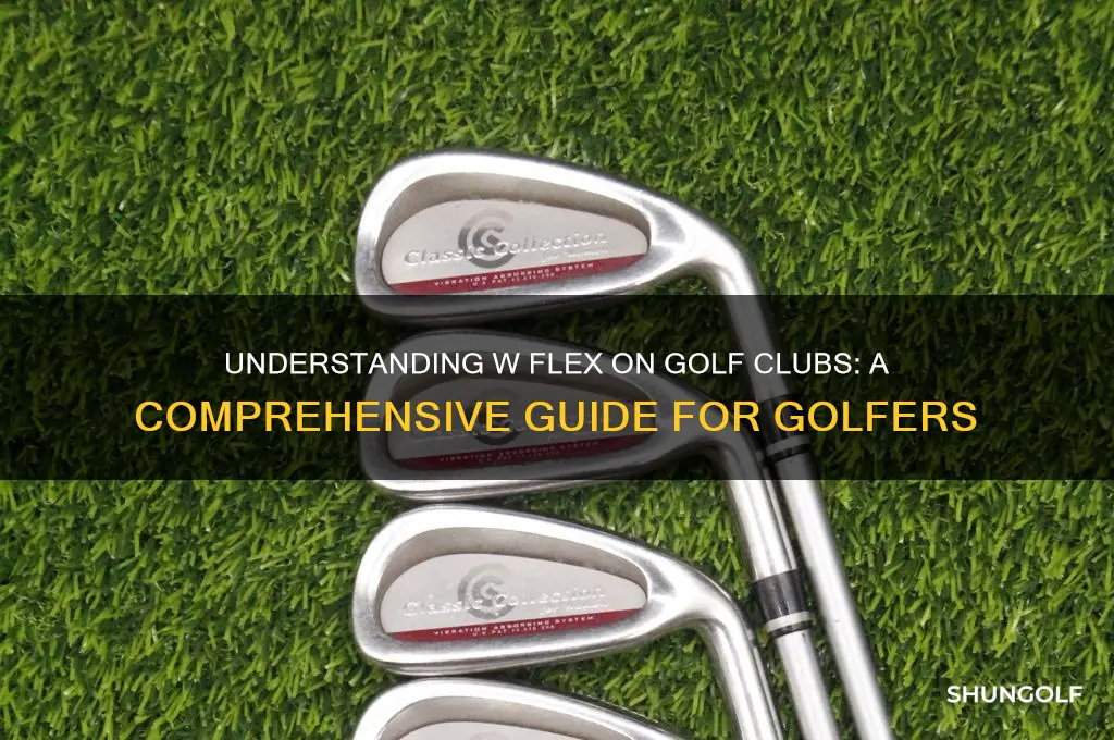 what does w flex mean on golf clubs