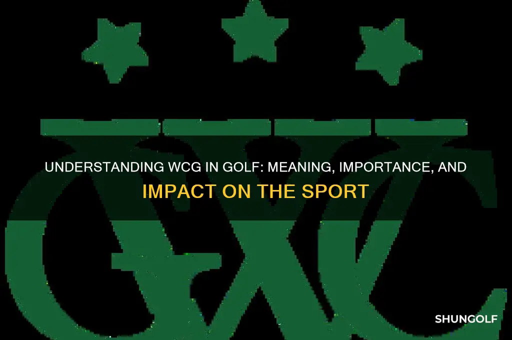 what does wcg stand for in golf