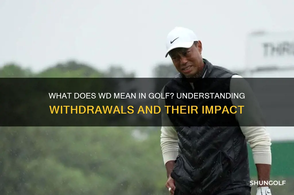 what does wd stand for in golf