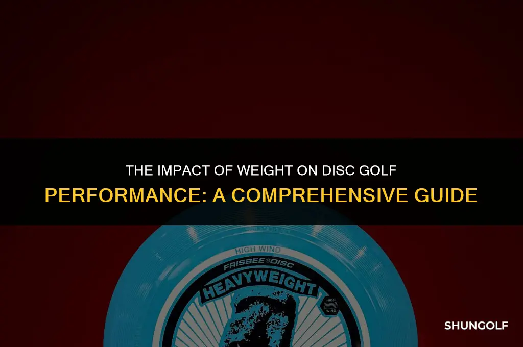 what does weight matter in disc golf