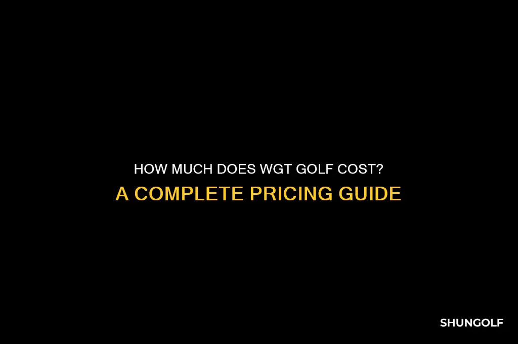 what does wgt golf cost