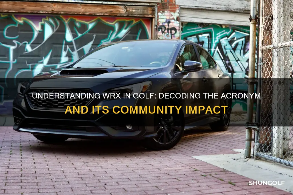 what does wrx stand for golf