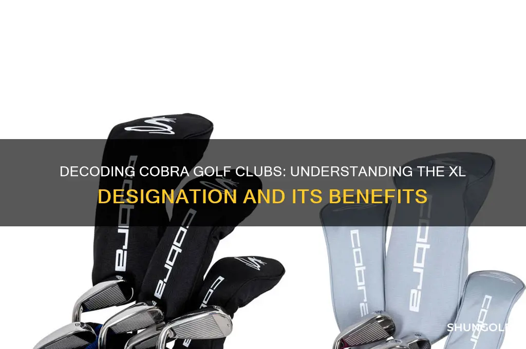 what does xl mean on cobra golf clubs