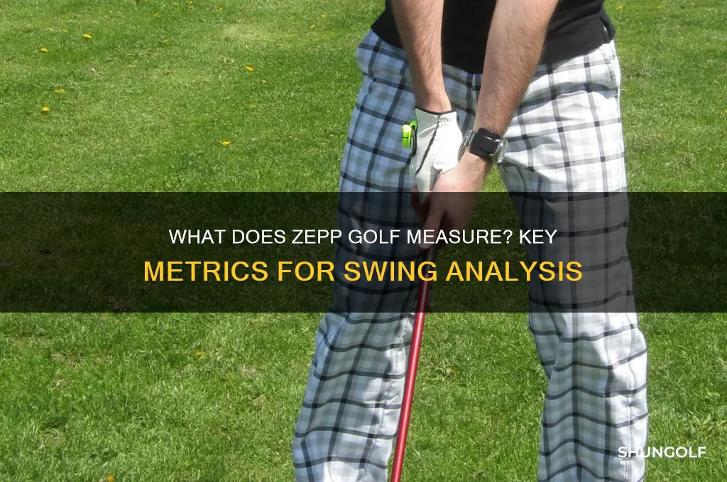 what does zepp golf measure