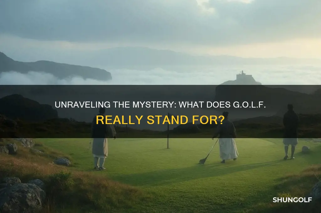 what dose golf stand for