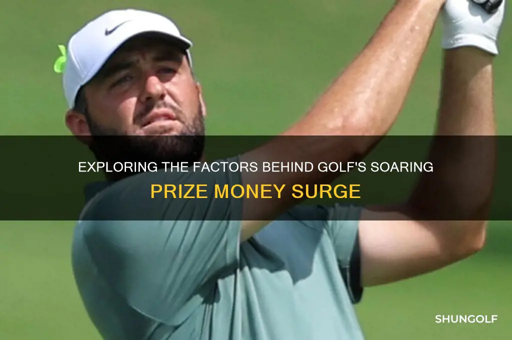 what drove golf prize money up