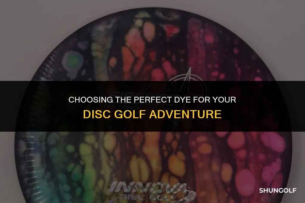 what dye for disc golf
