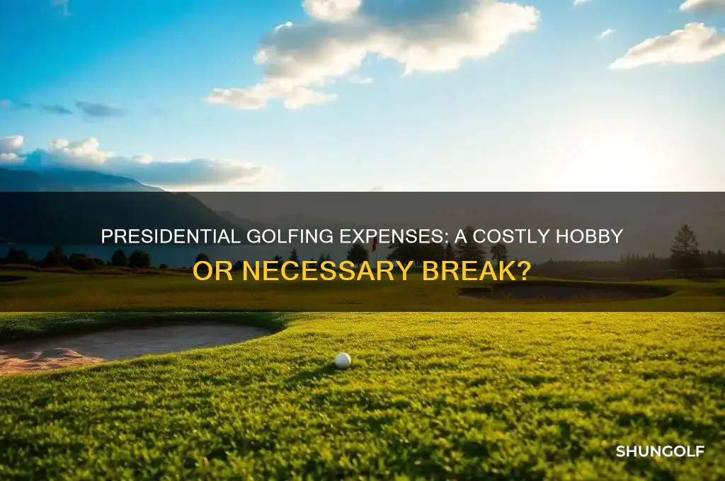 what each president has spent on golfing