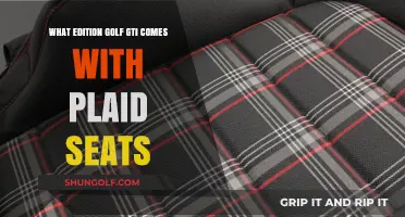 Plaid Seats in Golf GTI: Which Edition Features This Iconic Design?