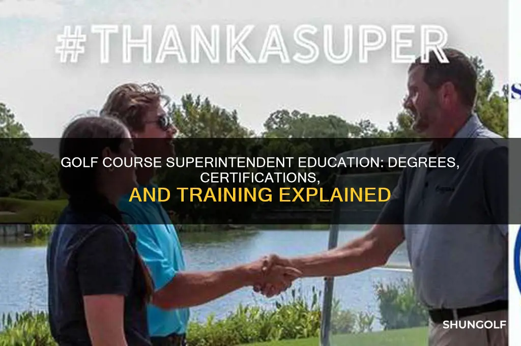 what education do golf course superintendents have