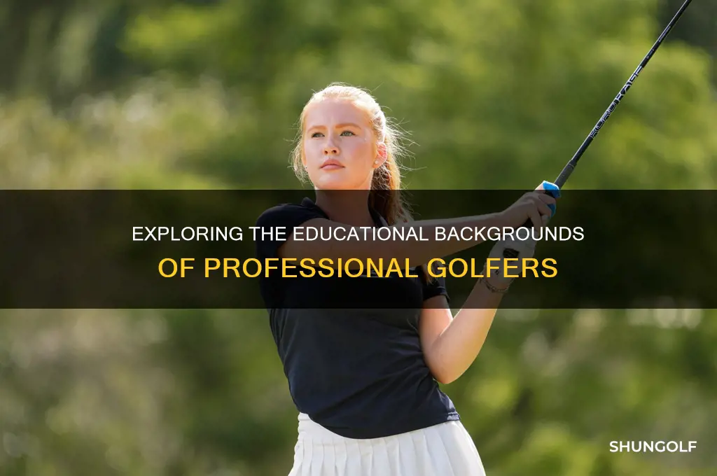 what education do golf pros have