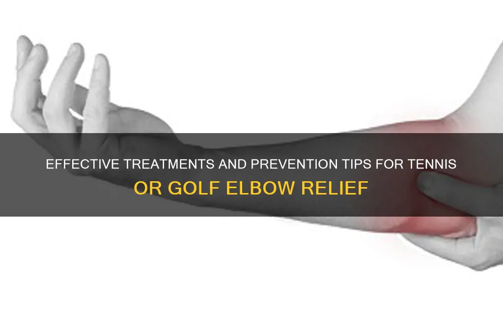 what elps tennis or golf elbow