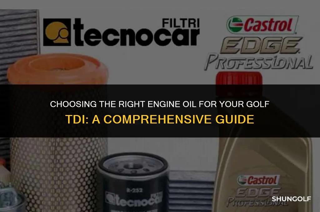 what engine oil should i use for my golf tdi