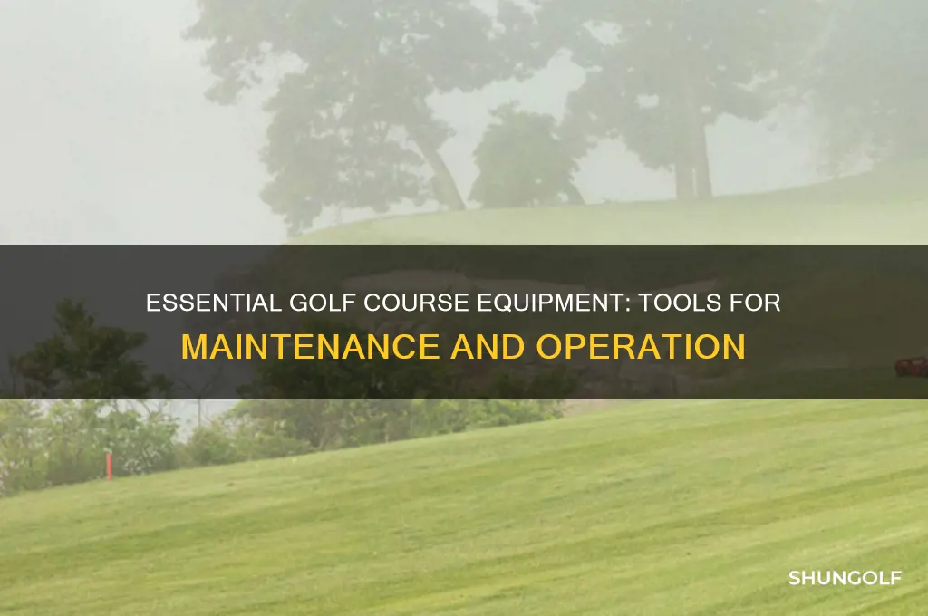 what equipment do golf courses use