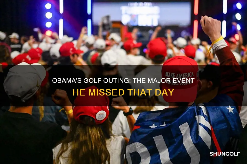 what event did obama miss because he was golfing