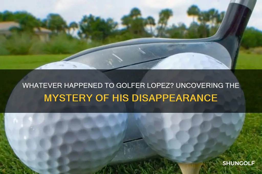 what ever happened to lopez the golfer