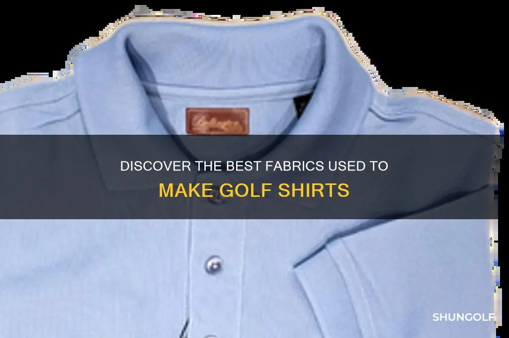 what fabric are golf shirts made of