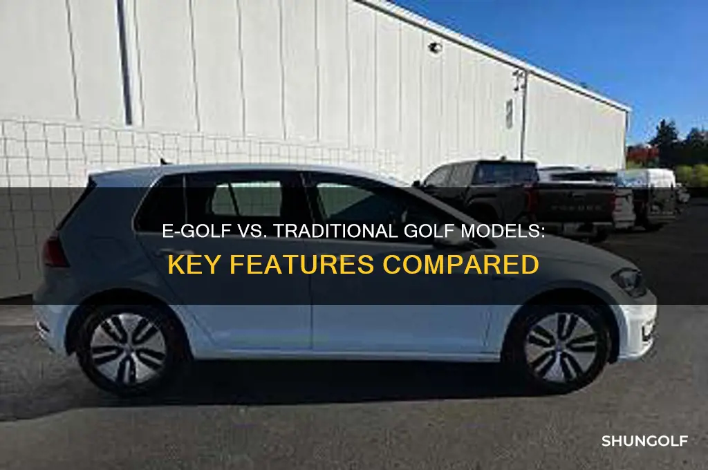 what features distinguish the e golf from other golf models