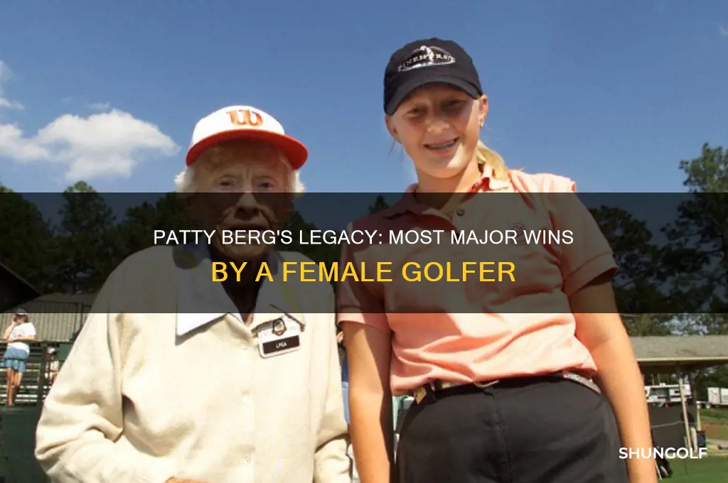 what female golfer has won the most majors