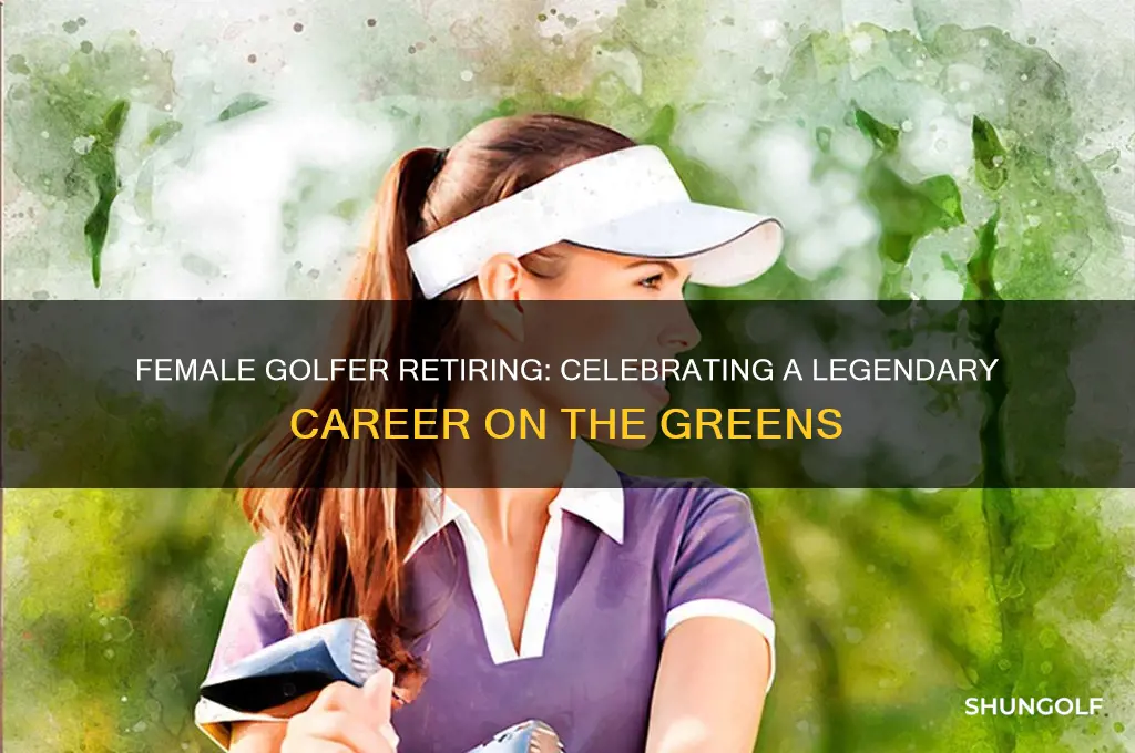 what female golfer is retiring