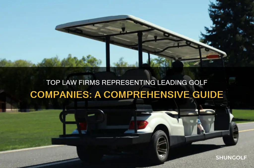 what firms represent golf companies