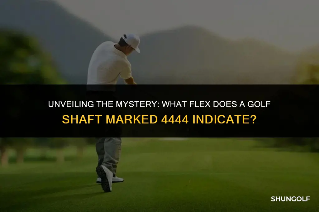 what flex is a golf shaft marked 4444