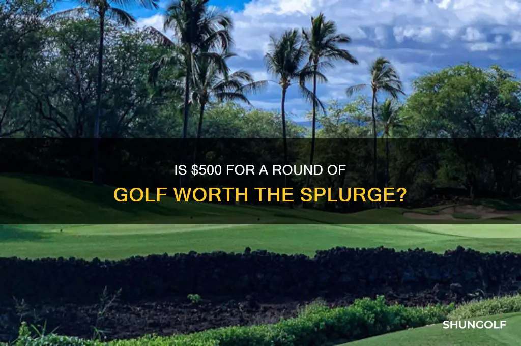 what fool pays 500 for a round of golf