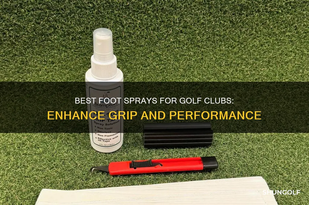 what foot spray to use on golf clubs