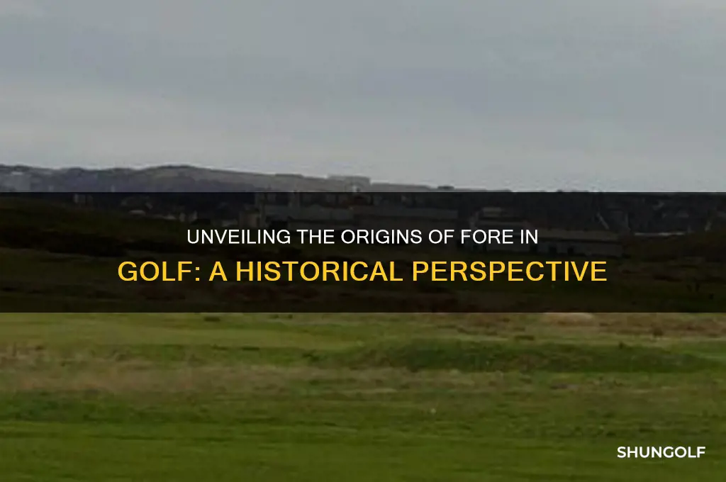 what fore in golf come from