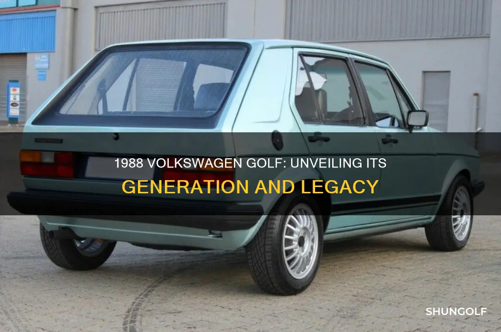 what generation is a 1988 golf