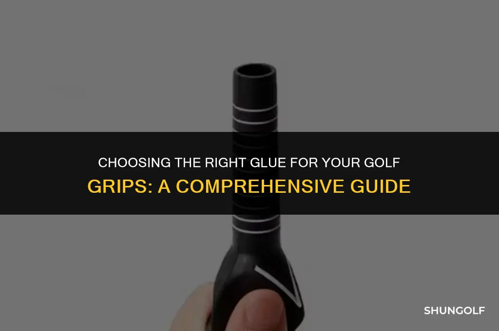 what glue to use for golf grips