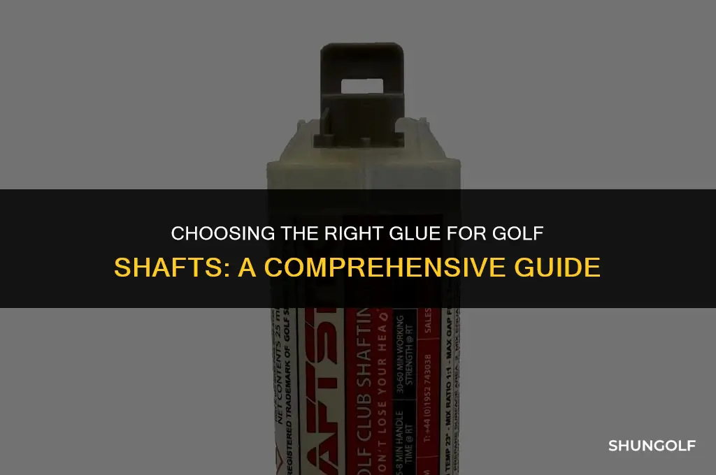 what glue to use for golf shafts