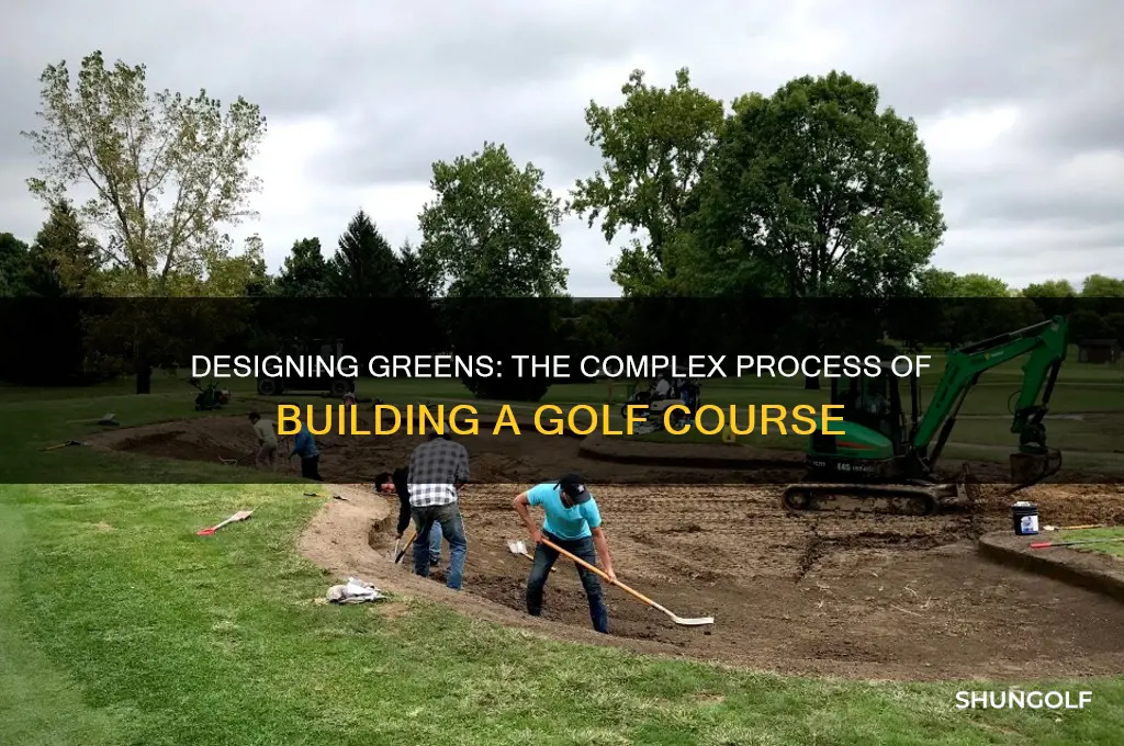 what goes into building a golf course