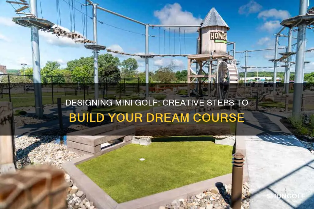 what goes into building mini golf course